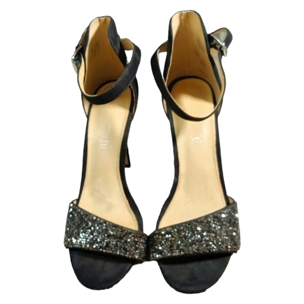 Aldo Rhinestone Sparkle Open Toe Heels Size 9 EUC